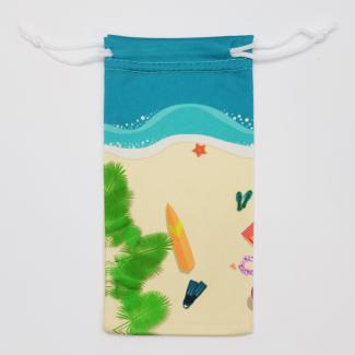 Microfiber fabric Drawstring Bags - Reusable Gift Bags, Custom Logo Fabric Pouches for Packaging, Travel, Jewelry Storage