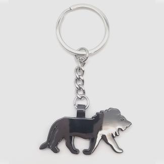 Metal Keychain – Custom Animal-Shaped Key Ring – Polished Chrome Plated Souvenir for Gifts, Promotions, or Personal Use