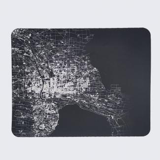 Urban City Map Mouse Pad – Large Non-Slip Desk Mat with Detailed City Design, Smooth Surface & Durable Rubber Base for Office and Gaming