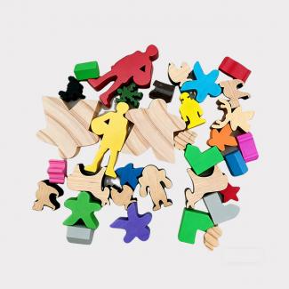 Board Game Component - Wooden Meeples